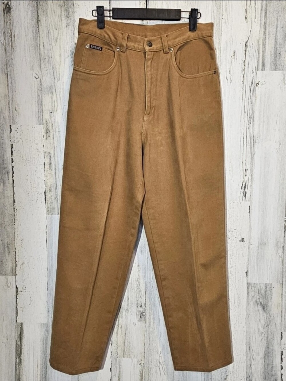 Lauren Ralph Lauren Women’s Size 10 Brown Twill Pants Straight Leg Preppy Cotton